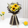Gift Vibrant Sunflowers & Yellow Roses Bouquet