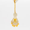 Shop Vibrant Yellow Meena And Beads Bhaiya Bhabhi Rakhi