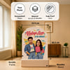 Gift Vintage Love Personalized Couples Caricature Stand