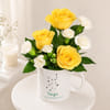 Gift Virgo Golden Bloom Mug Arrangement
