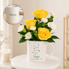 Virgo Golden Bloom Mug Arrangement