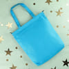 Shop Vogue Canvas Good Vibes Tote Bag - Blue
