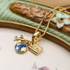 Wanderlust In Gold Travel Charm Necklace Online