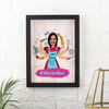 Warrior Mom Personalized Caricature Frame Online