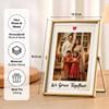 Gift We Grow Togther Personalized Golden Metal Frame