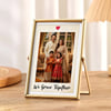 We Grow Togther Personalized Golden Metal Frame