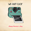 Gift We Just Click - Valentine's Day Greeting Card - Single Piece