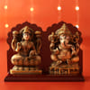 White And Gold Laxmi Ganesha Idols