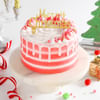 Gift White And Red Christmas Drip Cake (3kg)
