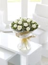 White and Rose Hand Tied