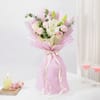 Gift White Lily Bouquet & Pink Blush Pineapple Cake Combo