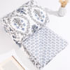 Buy White Mul Mul Cotton Floral Comfort Bed Sheet
