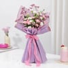 Gift White & Pink Carnations Bouquet