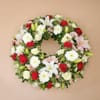 White Premium funeral wreath