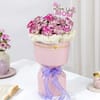 Gift White & Purple Carnation Mother's Day Bouquet