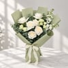 Gift White Roses and Chocolate Heaven Cake Combo