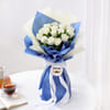 Buy White Roses Bouquet for Father's Day