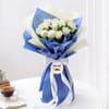 White Roses Bouquet for Father's Day