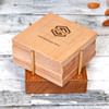 Buy Wooden Coaster Set- Customized with Logo & Message