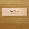 Wooden Name Plate With Name And Designation Customisation Online
