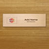 Wooden Name Plate With Name Designation And Logo Customisation Online