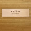 Wooden Name Plate With Name Designation And No Customisation Online