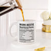 Buy Work Bestie Nutritional Facts Personalized Mug