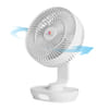 Xech Rechargeable Fan with Swing and Night Light for Home and Office