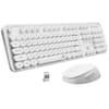 Buy Xech Wireless Keyboard and Mouse Combo with Retro Round Keys