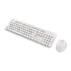 Xech Wireless Keyboard and Mouse Combo with Retro Round Keys
