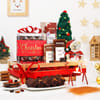 Xmas Tree And Goodies Gift Basket Online