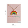 Buy Y2K Charm Pendant Gold Necklace - Rainbow - Single Piece