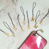 Y2K Phone Charm - Gold Letter Online