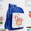 Gift Yay For Today - School Bag - Personalized - Blue