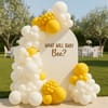 Yellow and White Balloon Decoration for Baby Shower