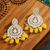 Gift Yellow Beads N Mirror Choker Set