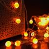 Yellow Elegant Small Ball Decoration String Lights LED Copper Wire - 8m Online