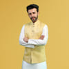 Gift Yellow Jacquard Bandi Jacket