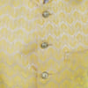 Shop Yellow Jacquard Bandi Jacket