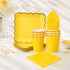 Yellow Party Tableware Set- 40 pcs