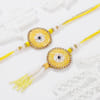 Gift Yellow Radiance Evil Eye Bhaiya Bhabhi Rakhi