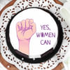 Buy Yes Women Can Photo Cake