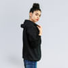 Shop You Are Always On My Mind - Glow In The Dark Women's Zipper Hoodie - Black