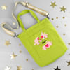 You Complete Me - Personalized Canvas Tote Bag With Sling - Pop Green Online