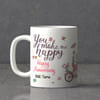 You Make Me Happy Personalized Anniversary Mug Online