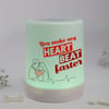Shop You Make My Heart Beat Personalized Bluetooth Speaker With LED Lamp