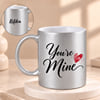 You're Mine Personalized Silver Karwa Chauth Mug
