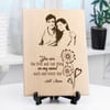 Young Love Personalized Wooden Photo Frame Online