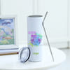 Buy Zodiac Charm - Personalized Stainless Steel Tumbler With Straw - Gemini