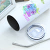 Shop Zodiac Charm - Personalized Stainless Steel Tumbler With Straw - Gemini
